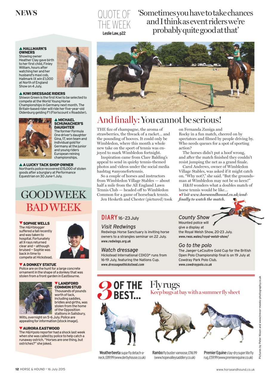 Horse & Hound Preview Pages