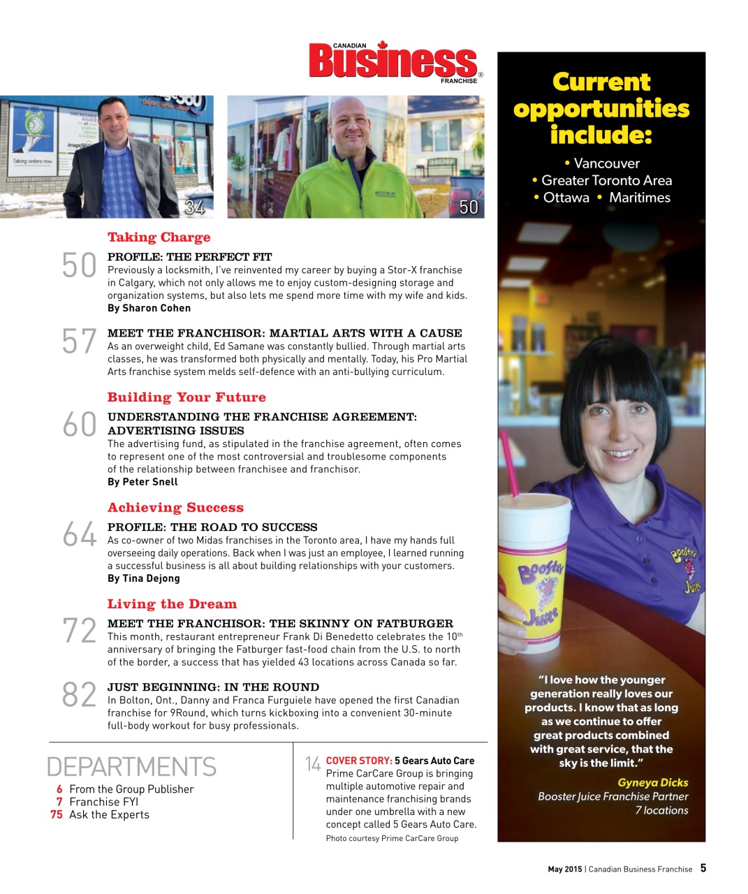 Canadian Business Franchise Preview Pages