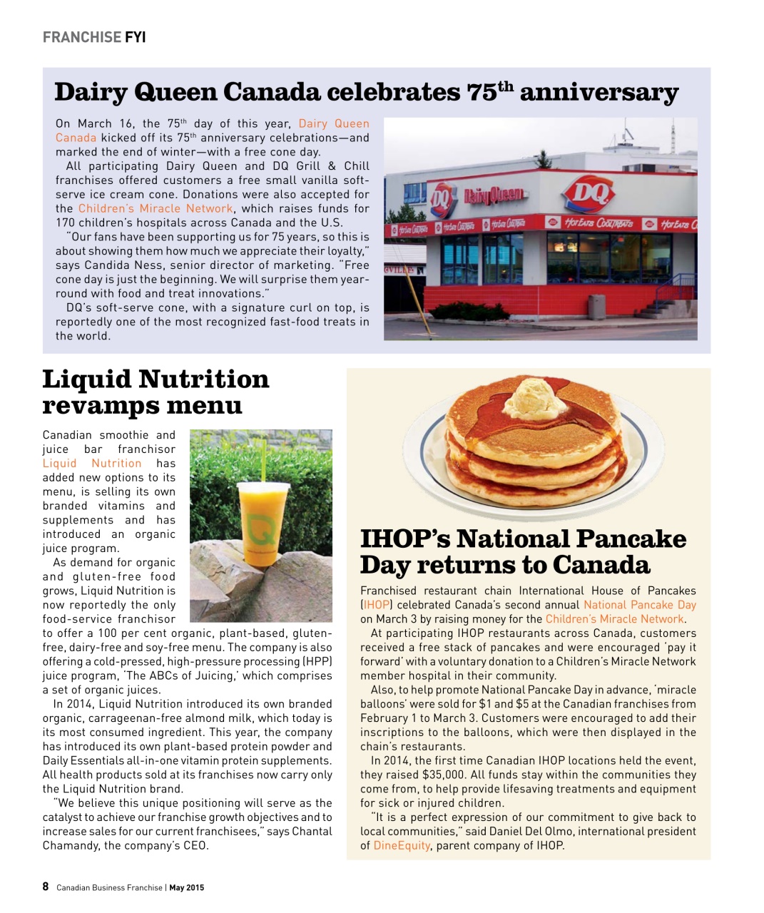 Canadian Business Franchise Preview Pages