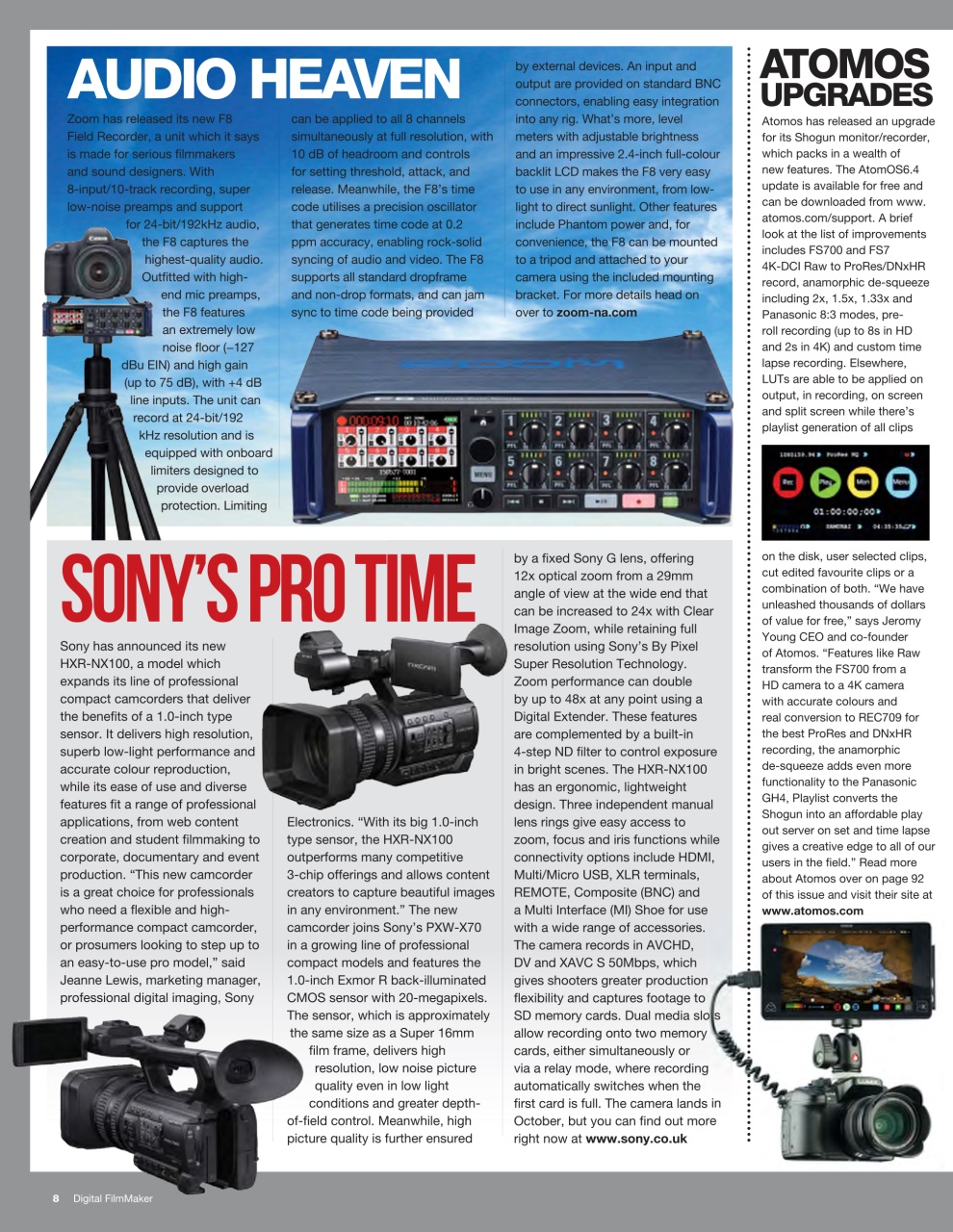 Digital FilmMaker Preview Pages