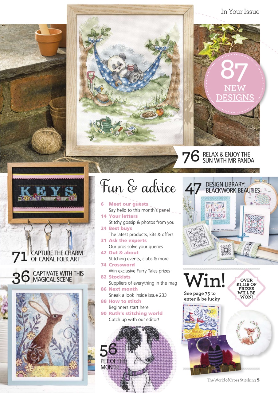 The World of Cross Stitching Preview Pages