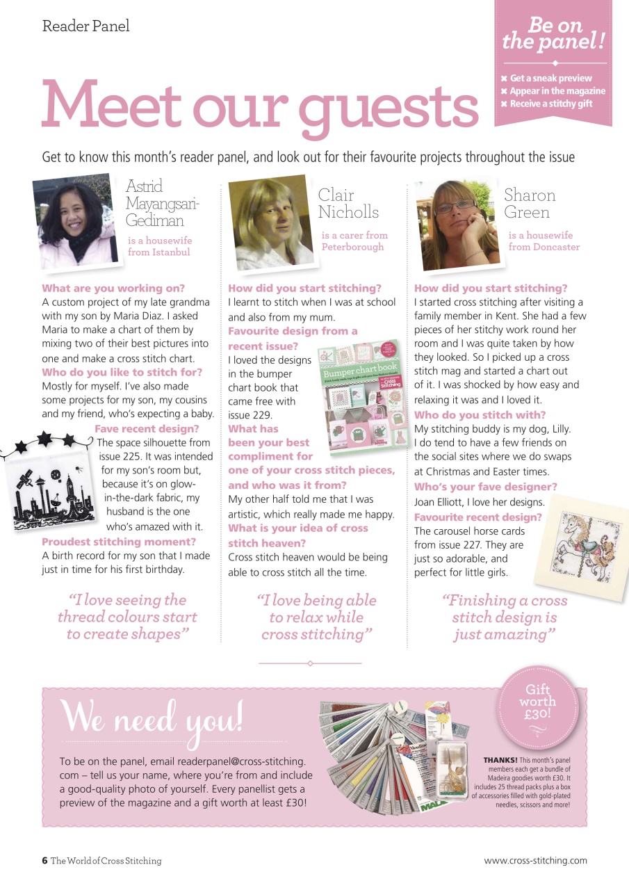 The World of Cross Stitching Preview Pages