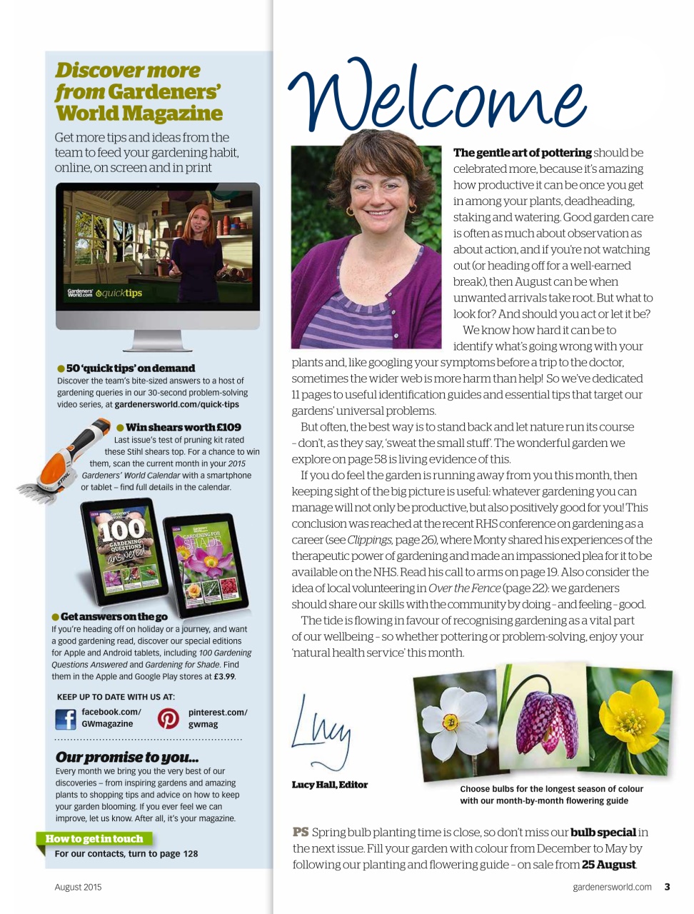 BBC Gardeners’ World Magazine Preview Pages