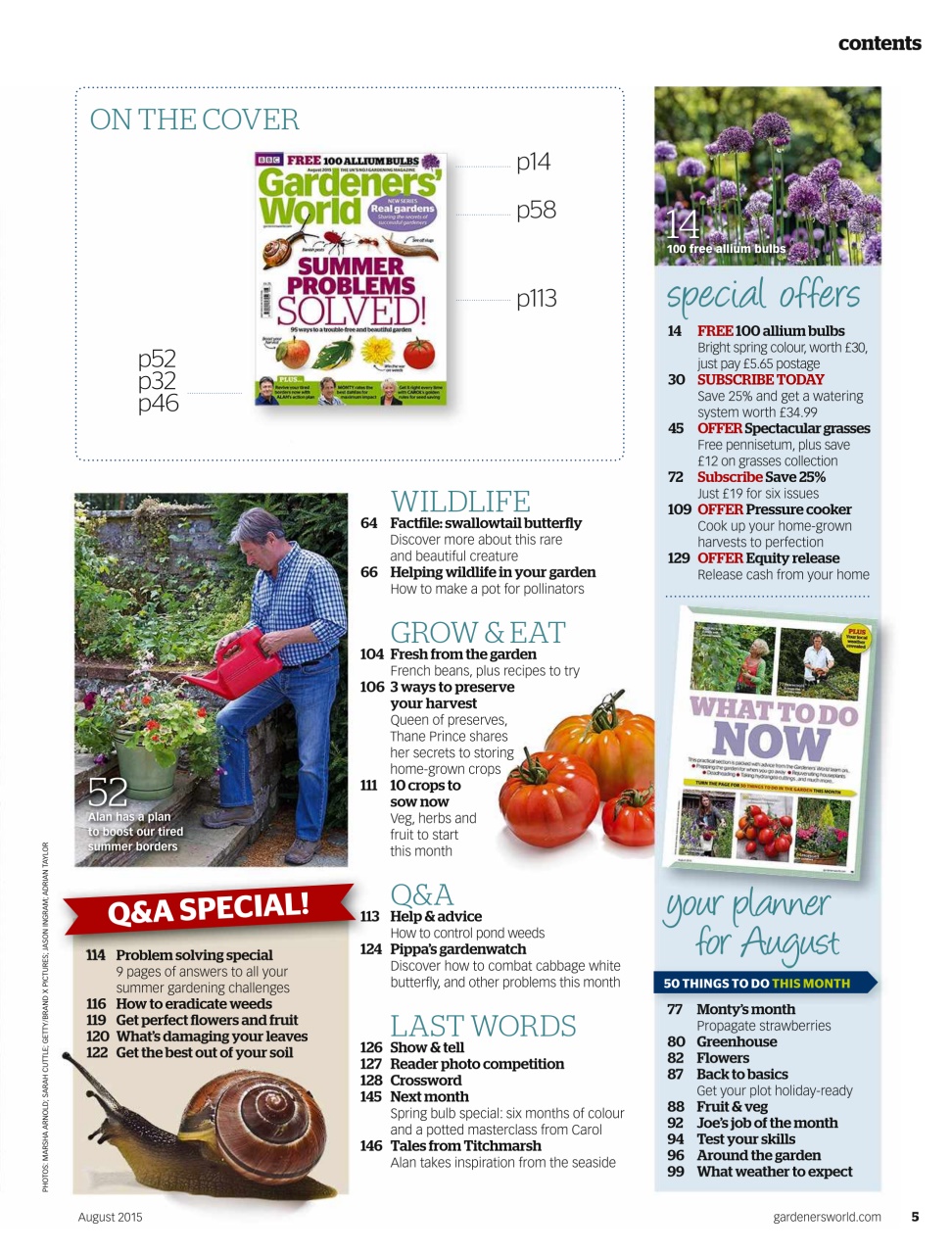 BBC Gardeners’ World Magazine Preview Pages