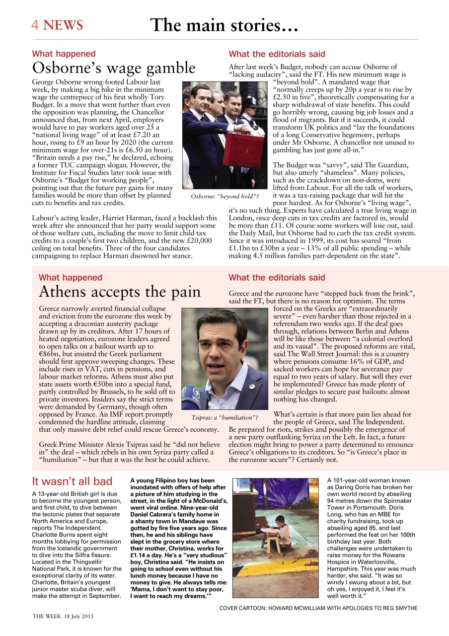 The Week Preview Pages