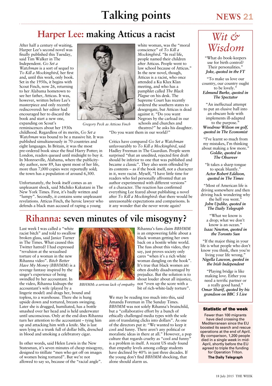 The Week Preview Pages