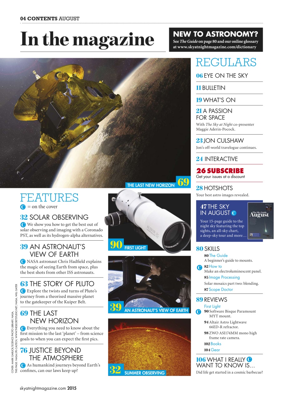 BBC Sky at Night Magazine Preview Pages