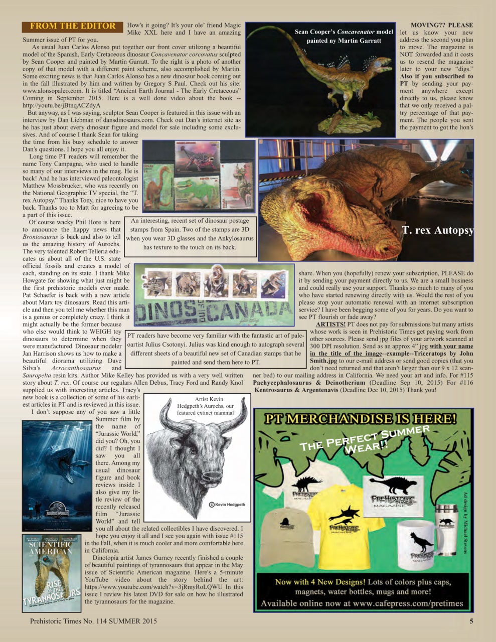 Prehistoric Times Preview Pages