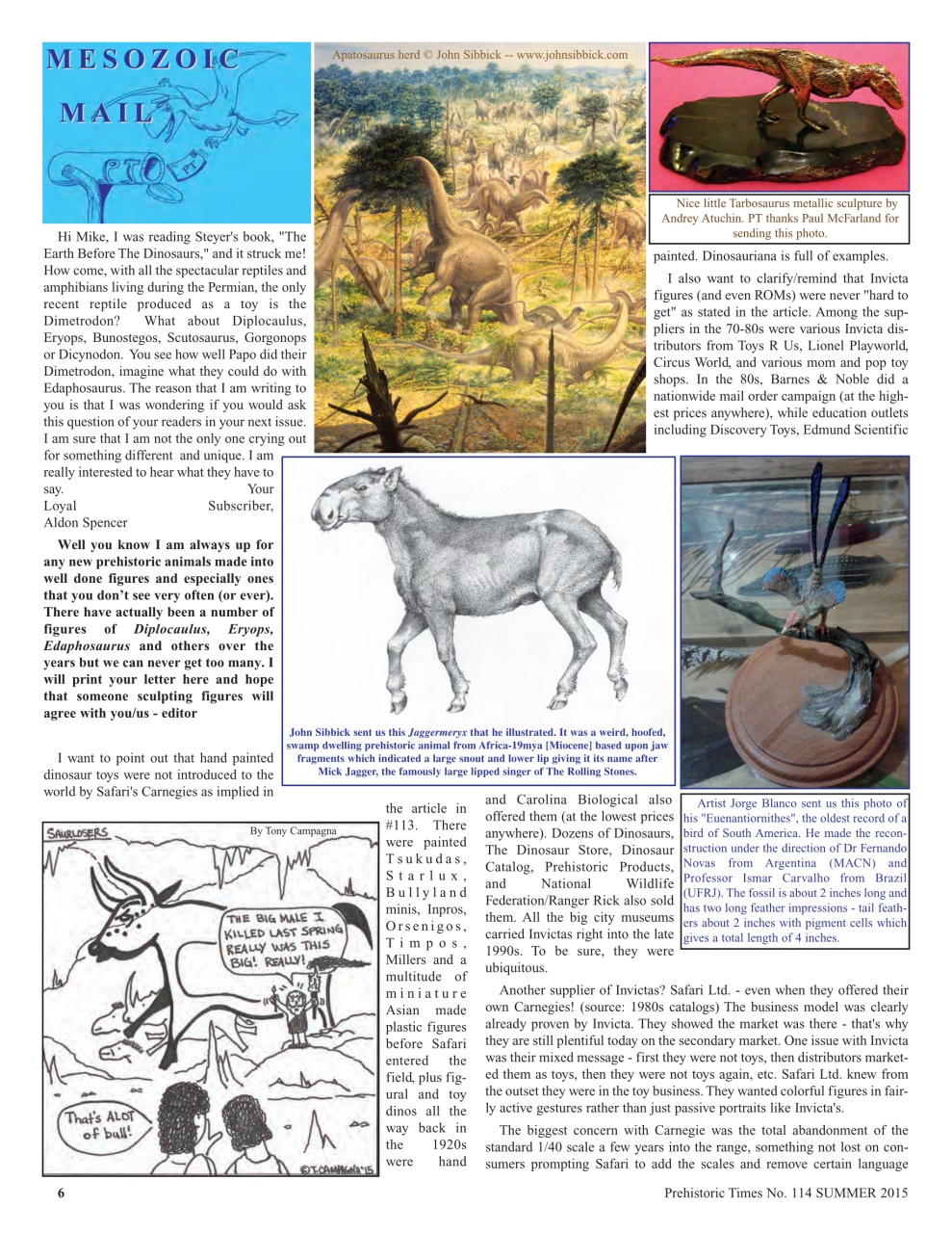 Prehistoric Times Preview Pages