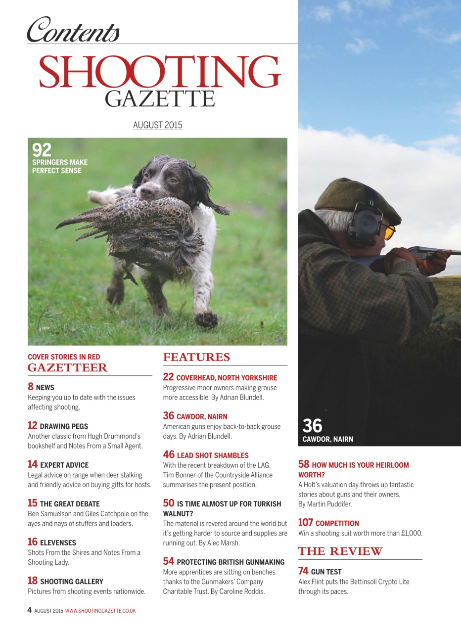 Shooting Gazette Preview Pages