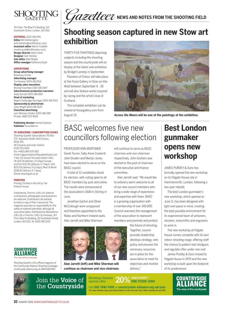 Shooting Gazette Preview Pages