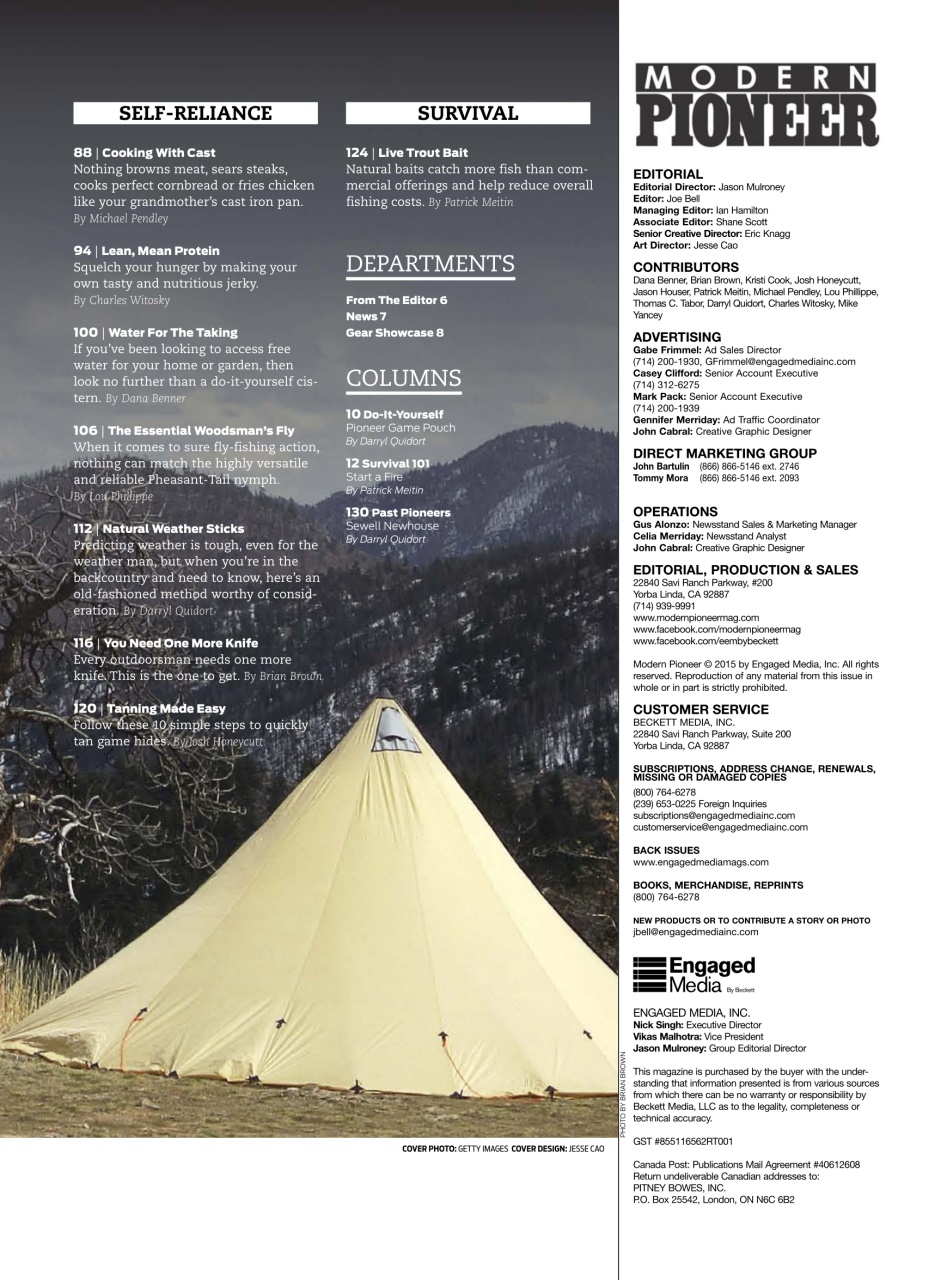 Modern Pioneer Preview Pages