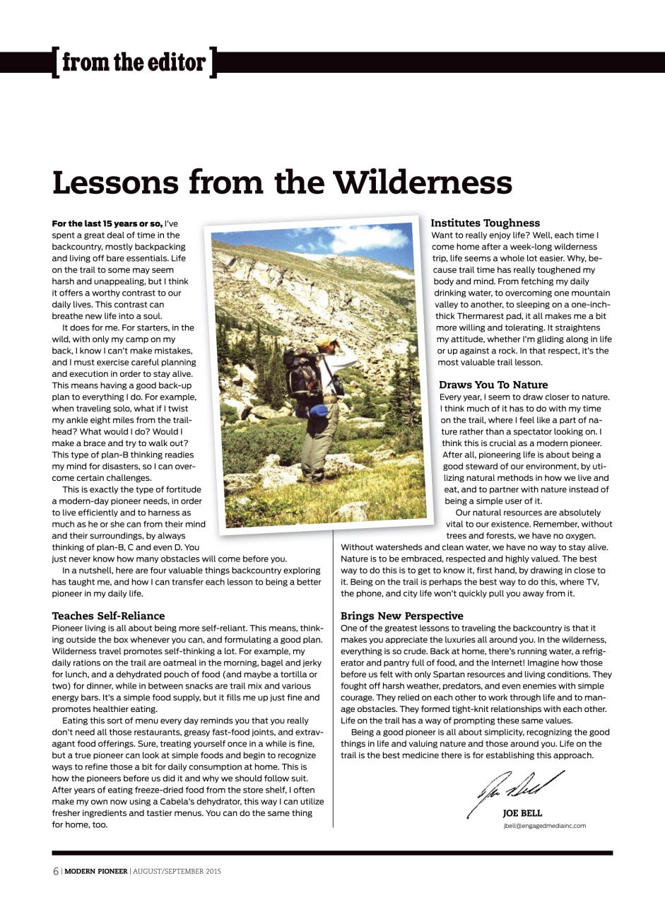 Modern Pioneer Preview Pages