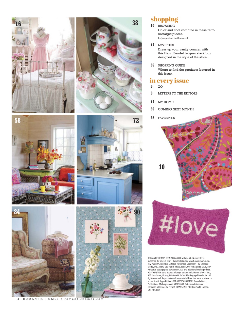 Romantic Homes Preview Pages