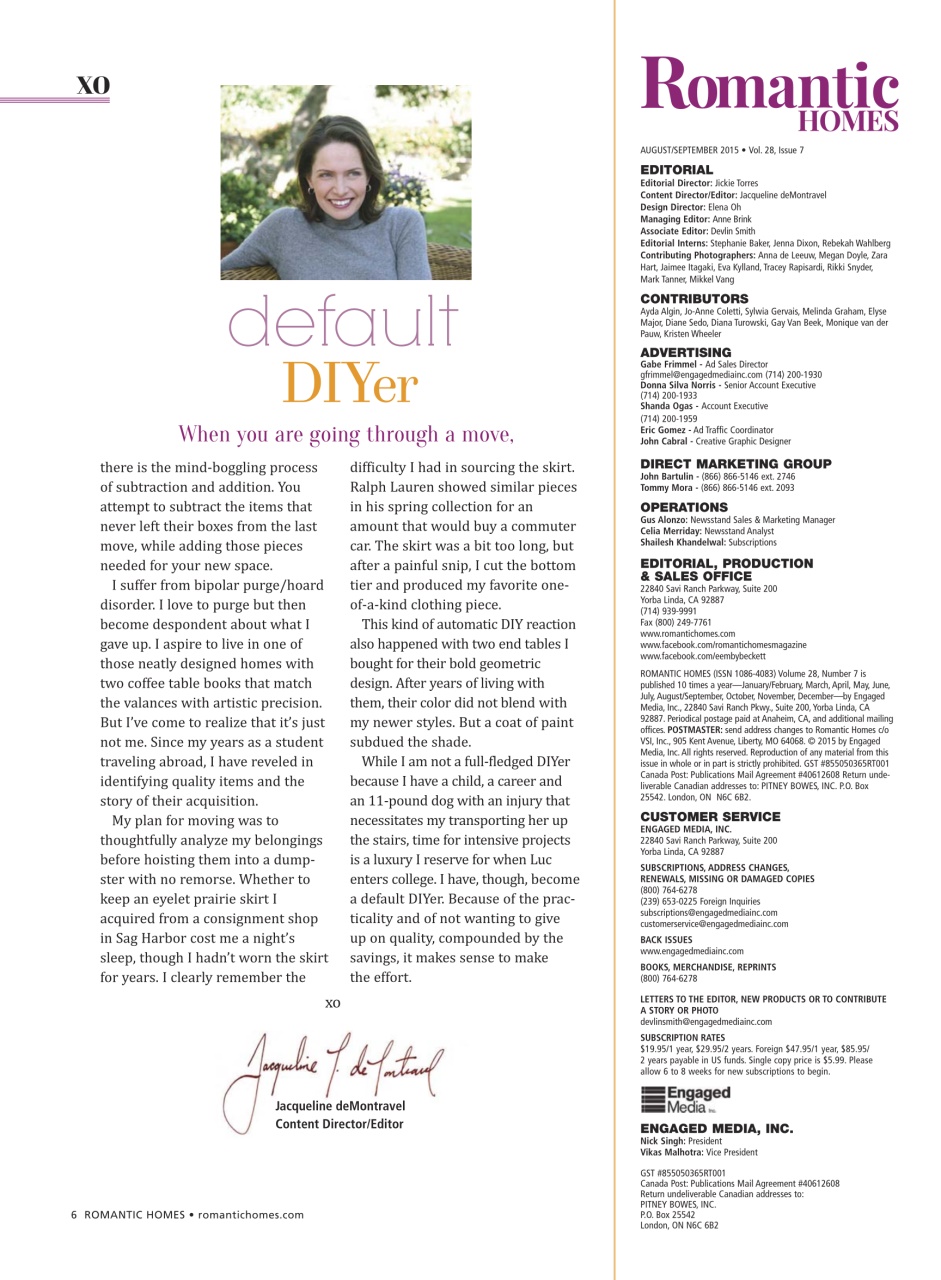 Romantic Homes Preview Pages