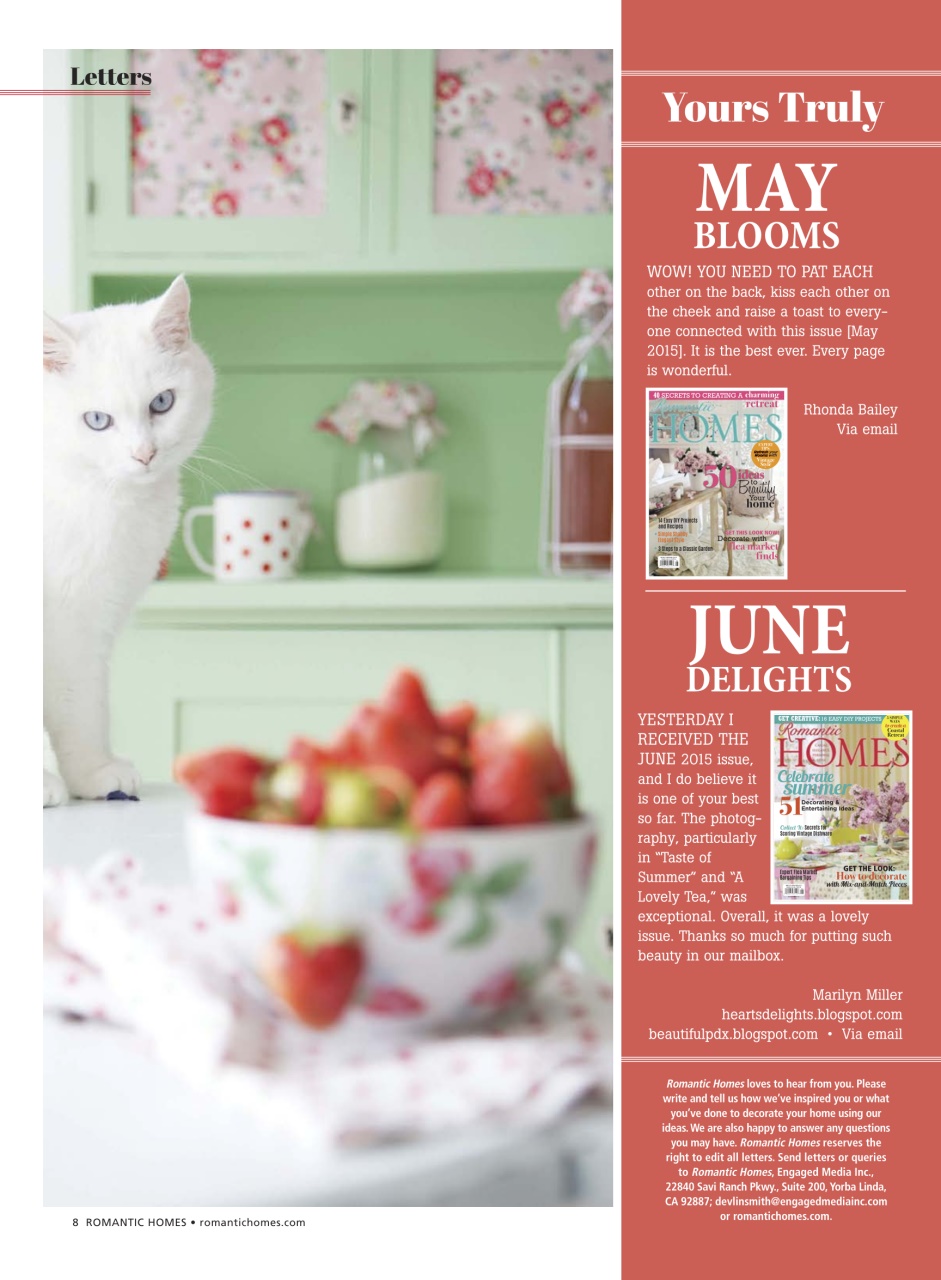 Romantic Homes Preview Pages