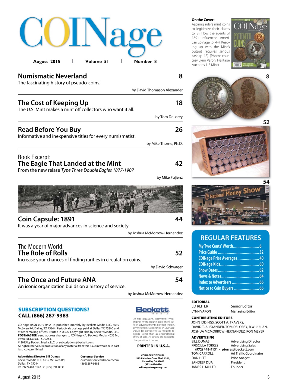 COINage Magazine Preview Pages