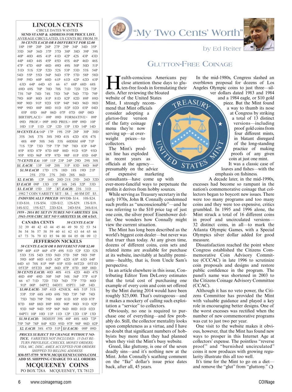 COINage Magazine Preview Pages