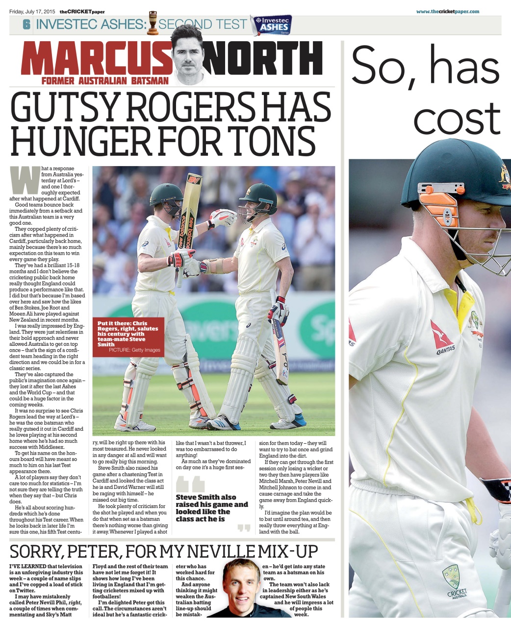 The Cricket Paper Preview Pages