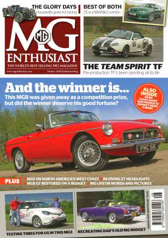 MG Enthusiast issue Vol. 45 No.9 And the winner is...