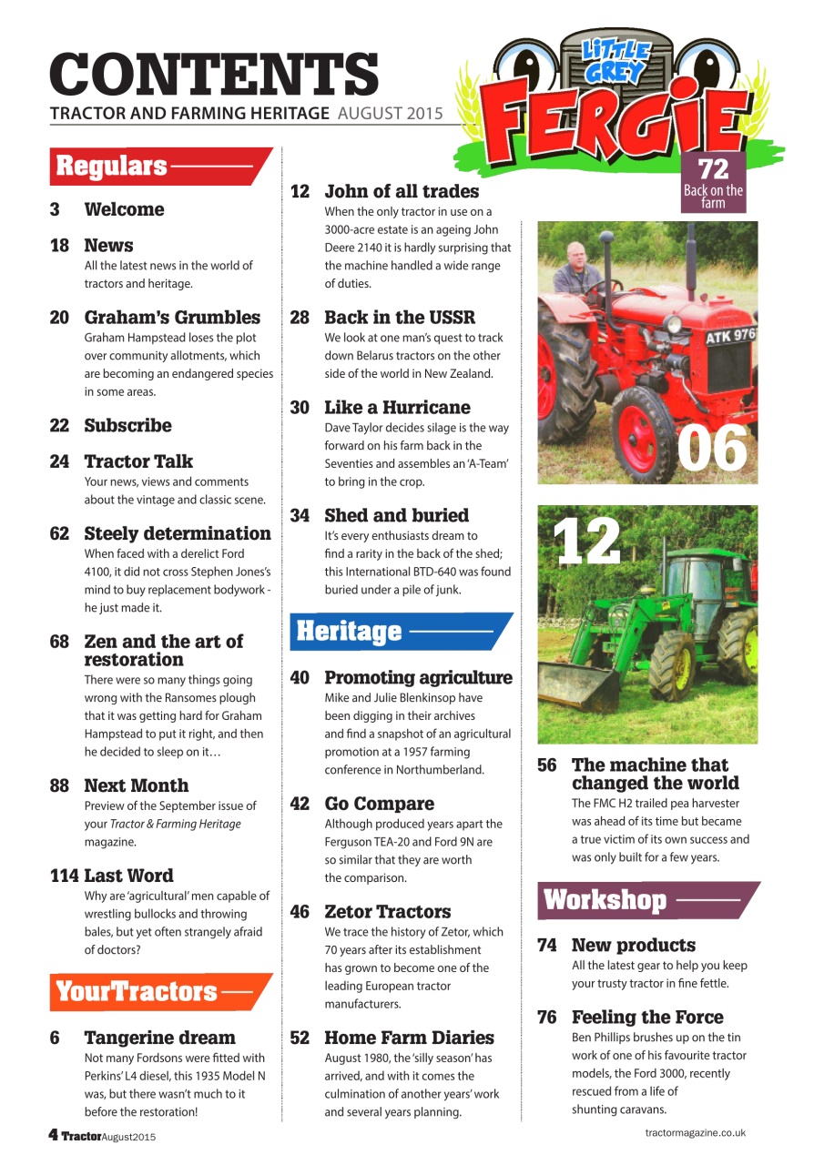 Tractor & Farming Heritage Magazine Preview Pages