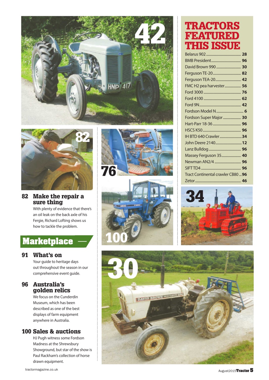 Tractor & Farming Heritage Magazine Preview Pages