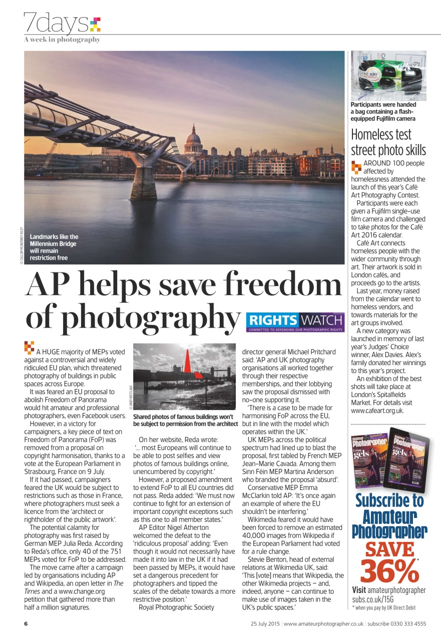 Amateur Photographer Preview Pages