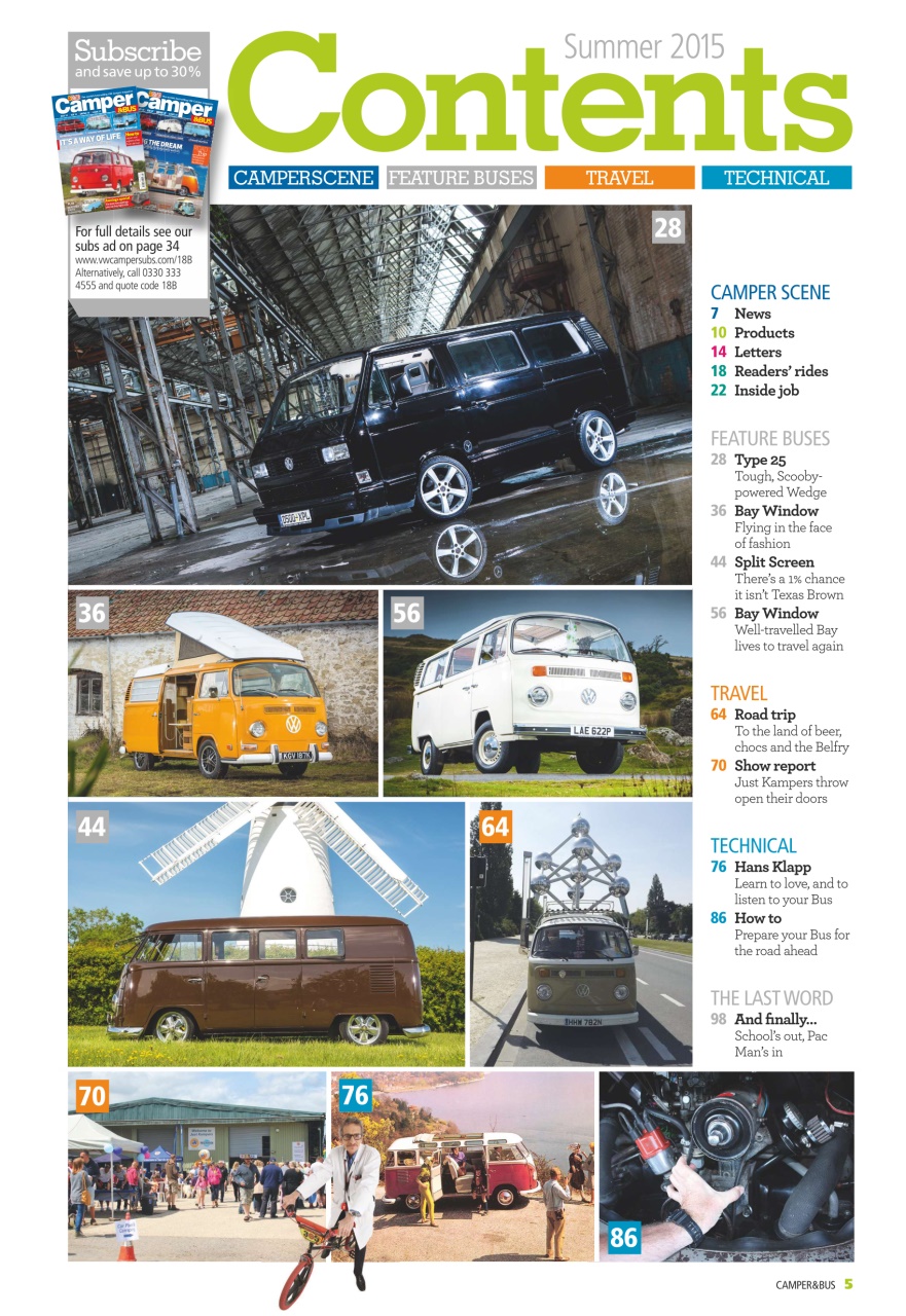 VW Camper Preview Pages