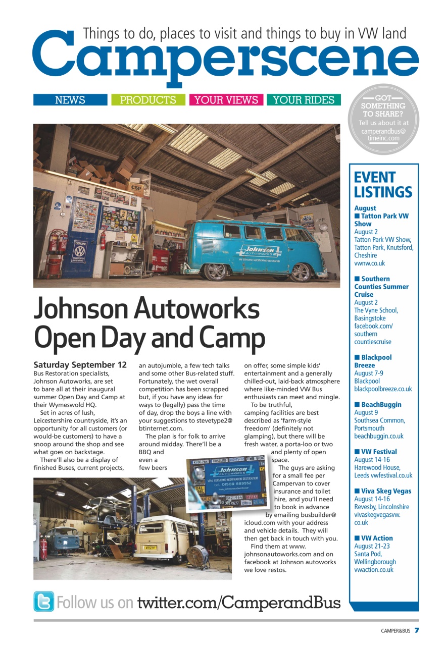 VW Camper Preview Pages