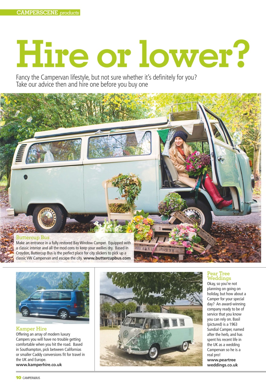 VW Camper Preview Pages