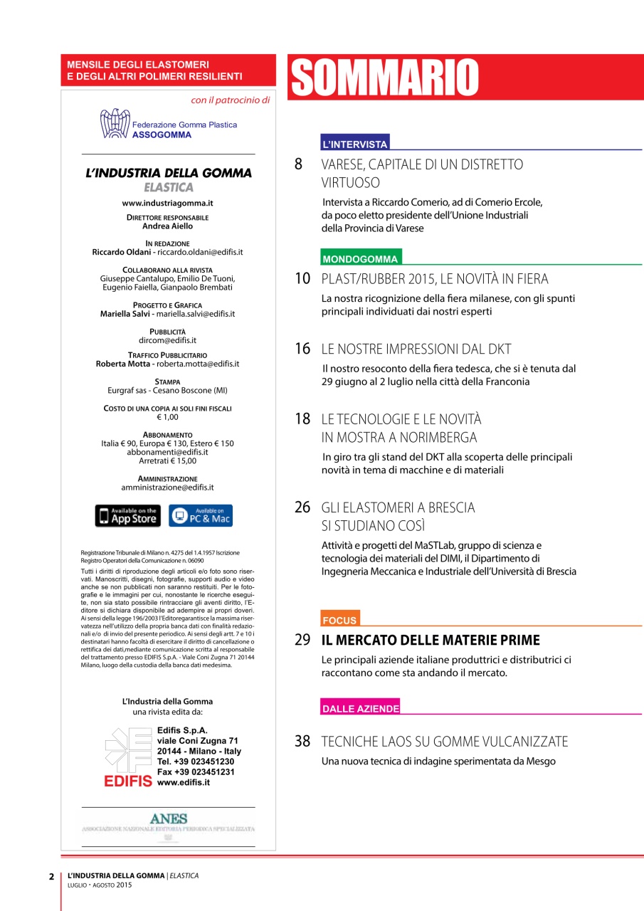L’industria della Gomma Preview Pages
