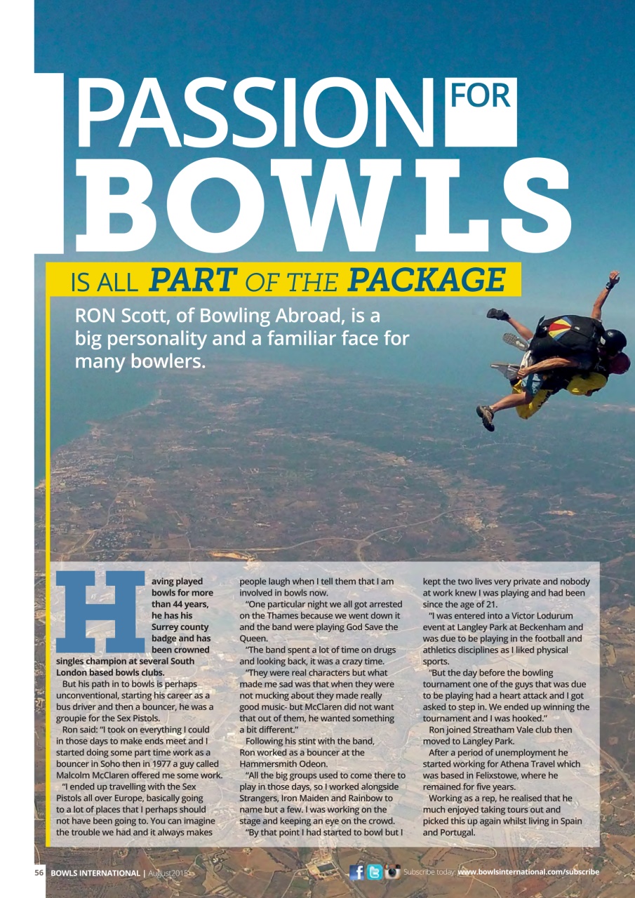 Bowls International Preview Pages