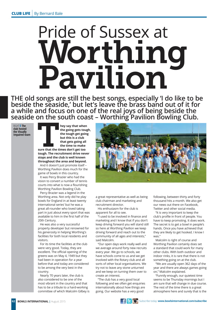 Bowls International Preview Pages