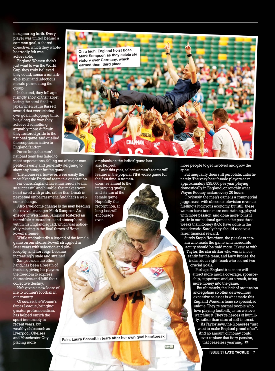 Late Tackle Football Magazine Preview Pages