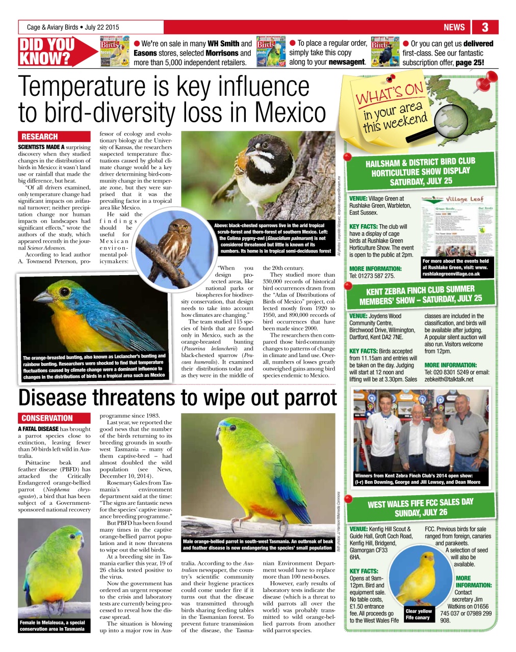 Cage & Aviary Birds Preview Pages