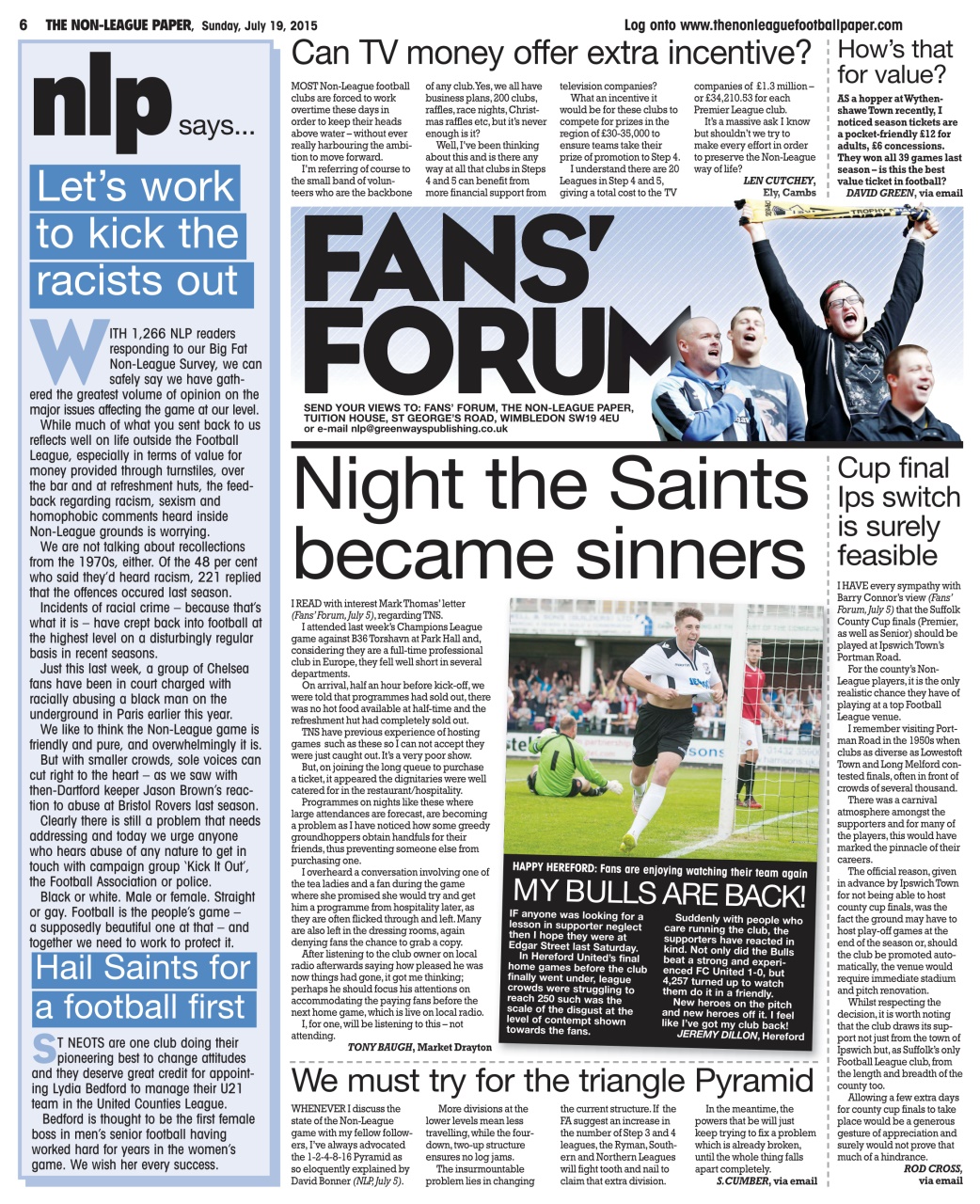 The Non-League Football Paper Preview Pages