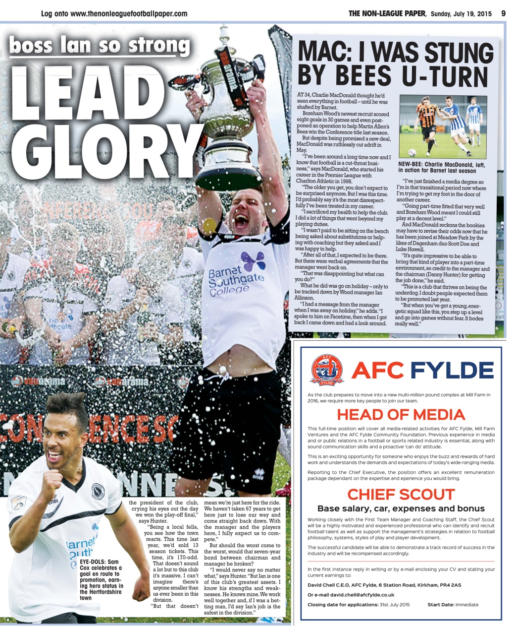 The Non-League Football Paper Preview Pages