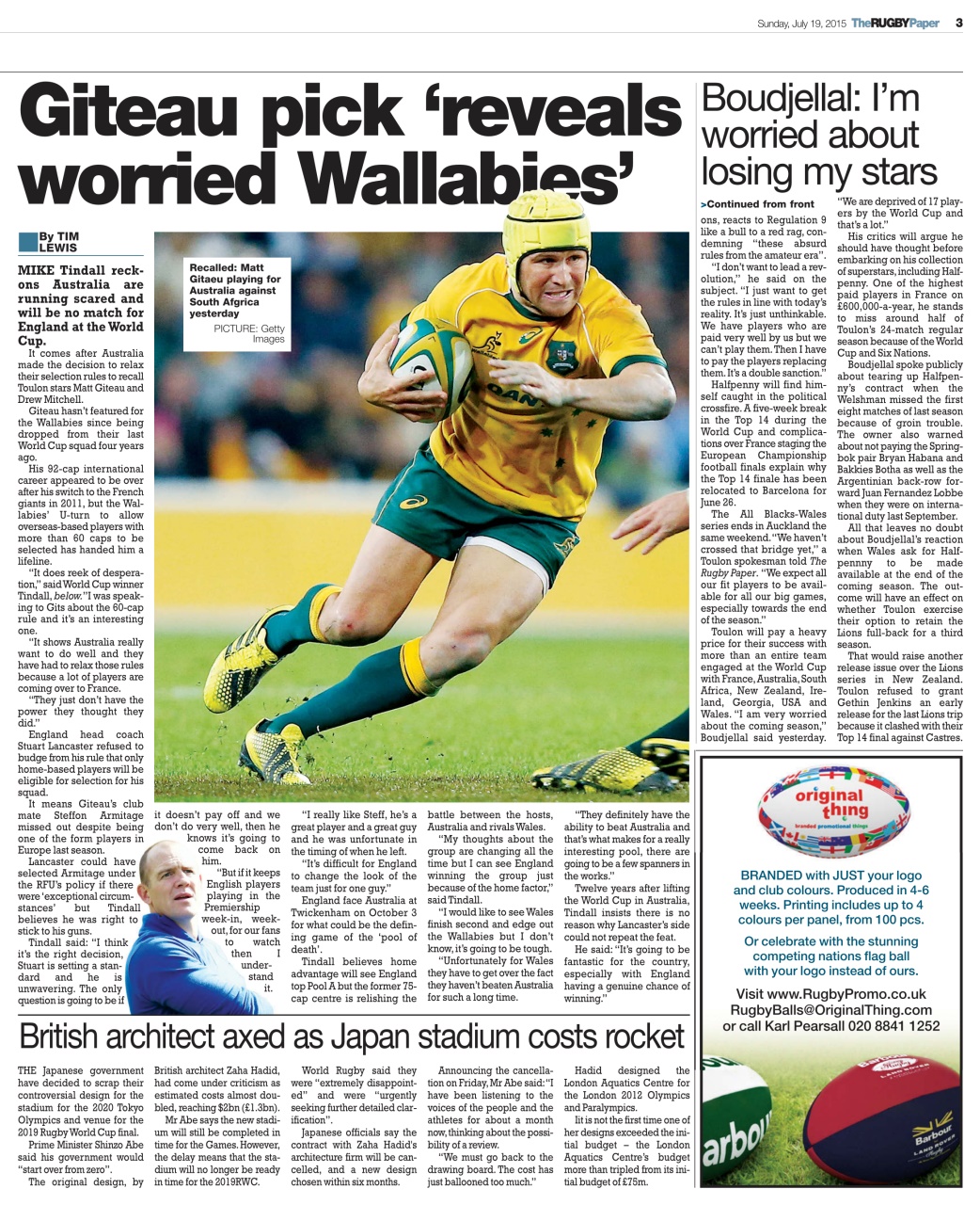 The Rugby Paper Preview Pages