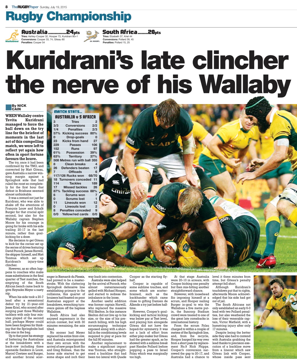 The Rugby Paper Preview Pages
