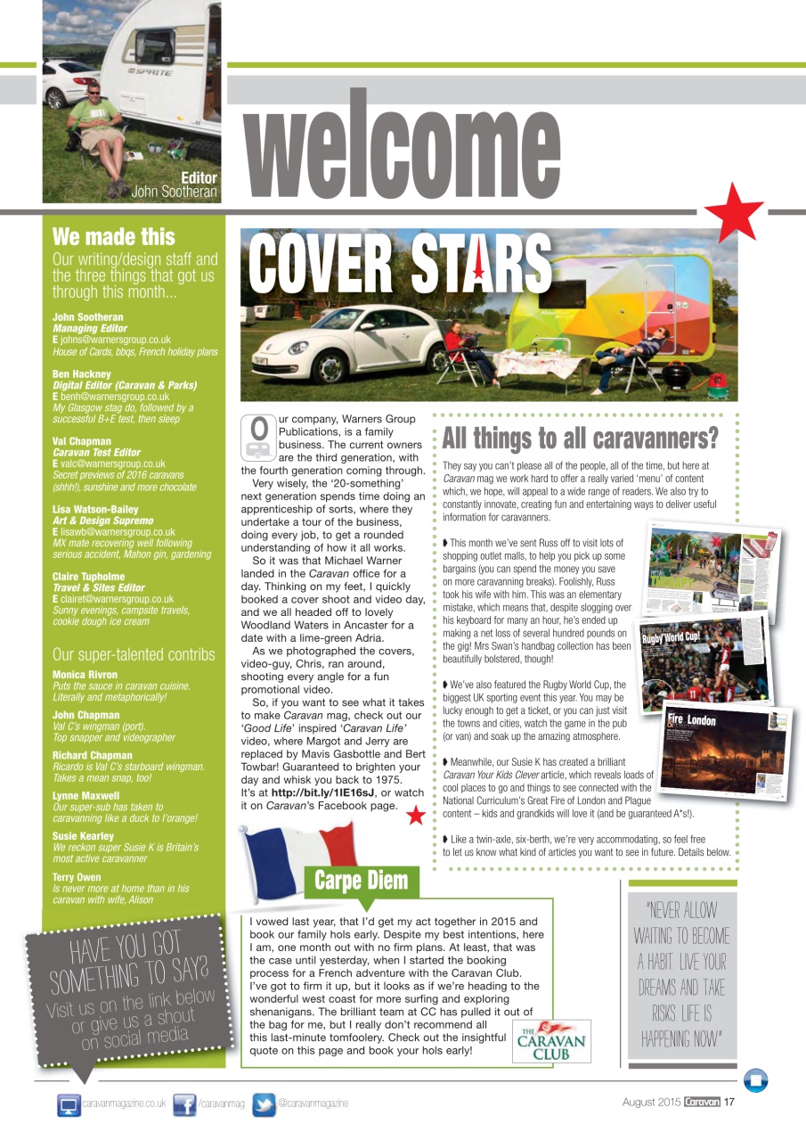 Caravan Magazine Preview Pages