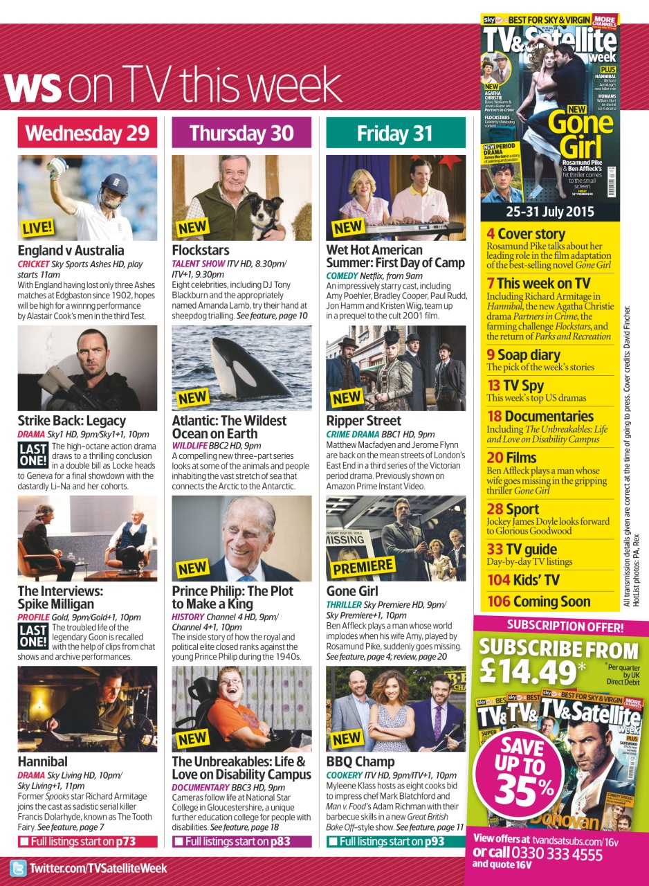 TV & Satellite Week Preview Pages