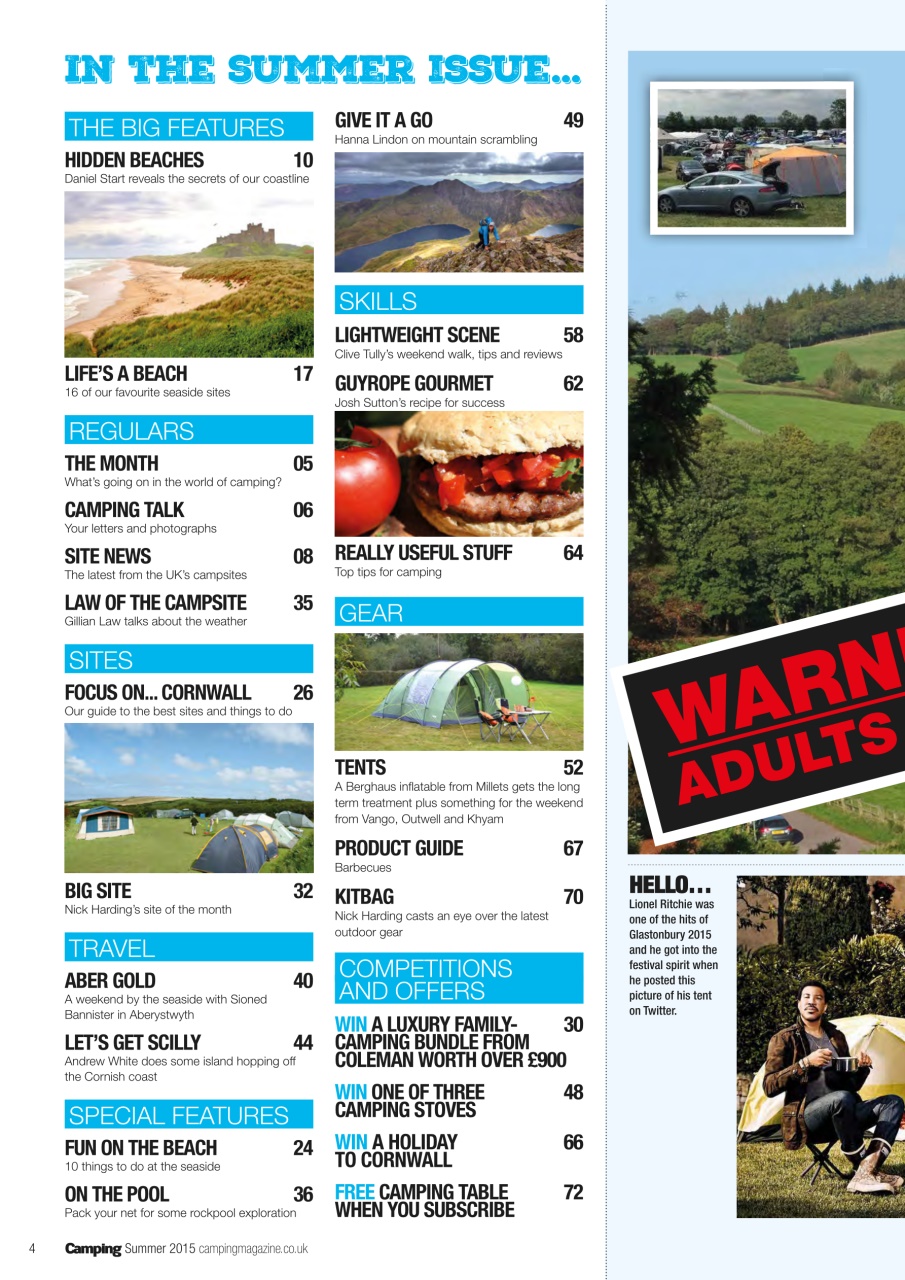 Camping Preview Pages