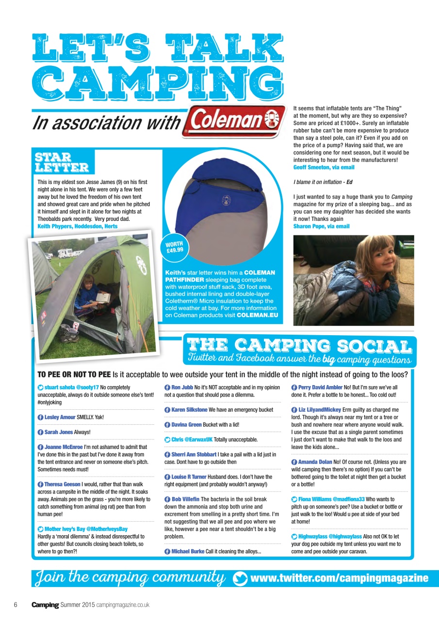 Camping Preview Pages