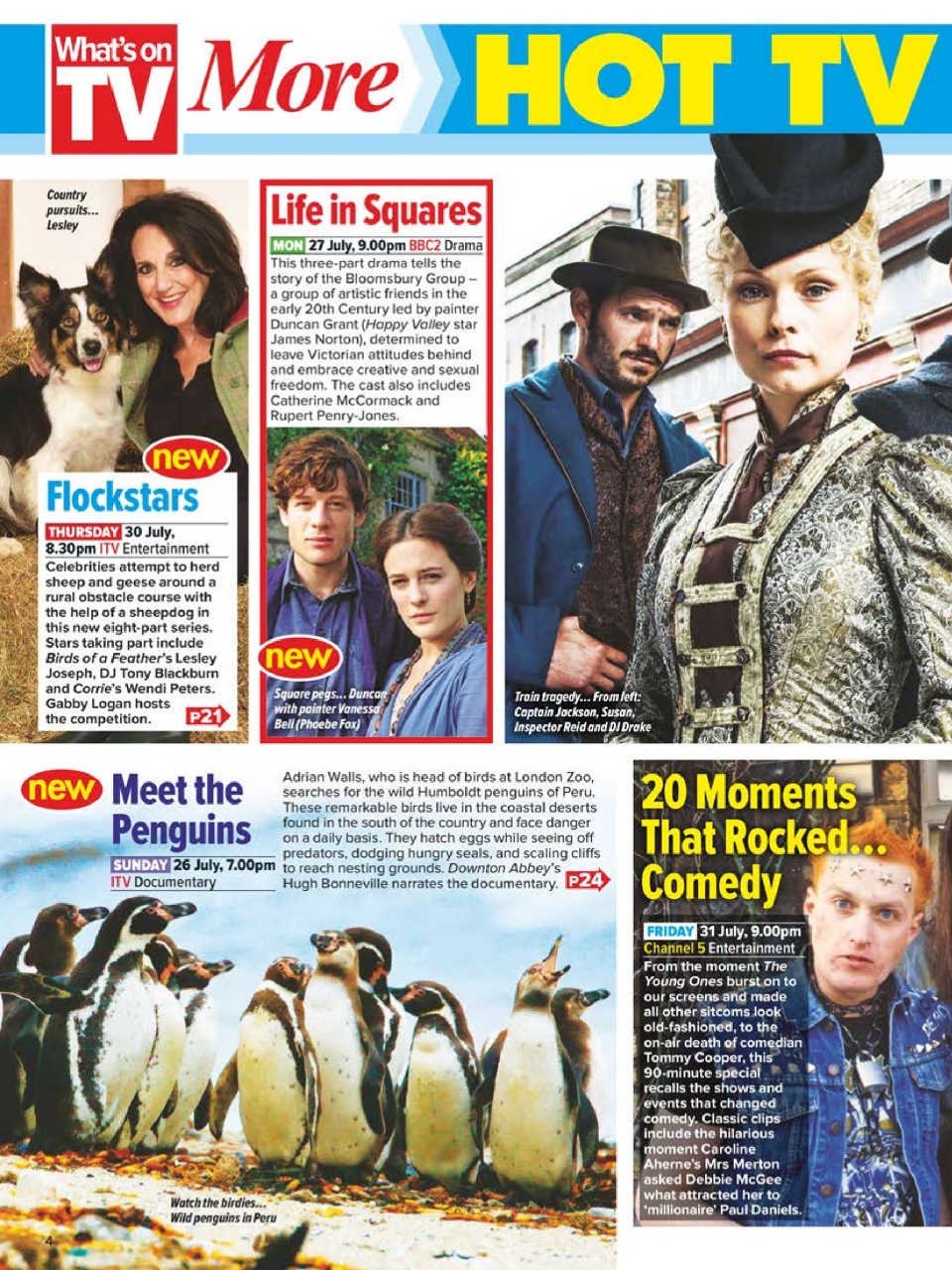What's on TV Preview Pages