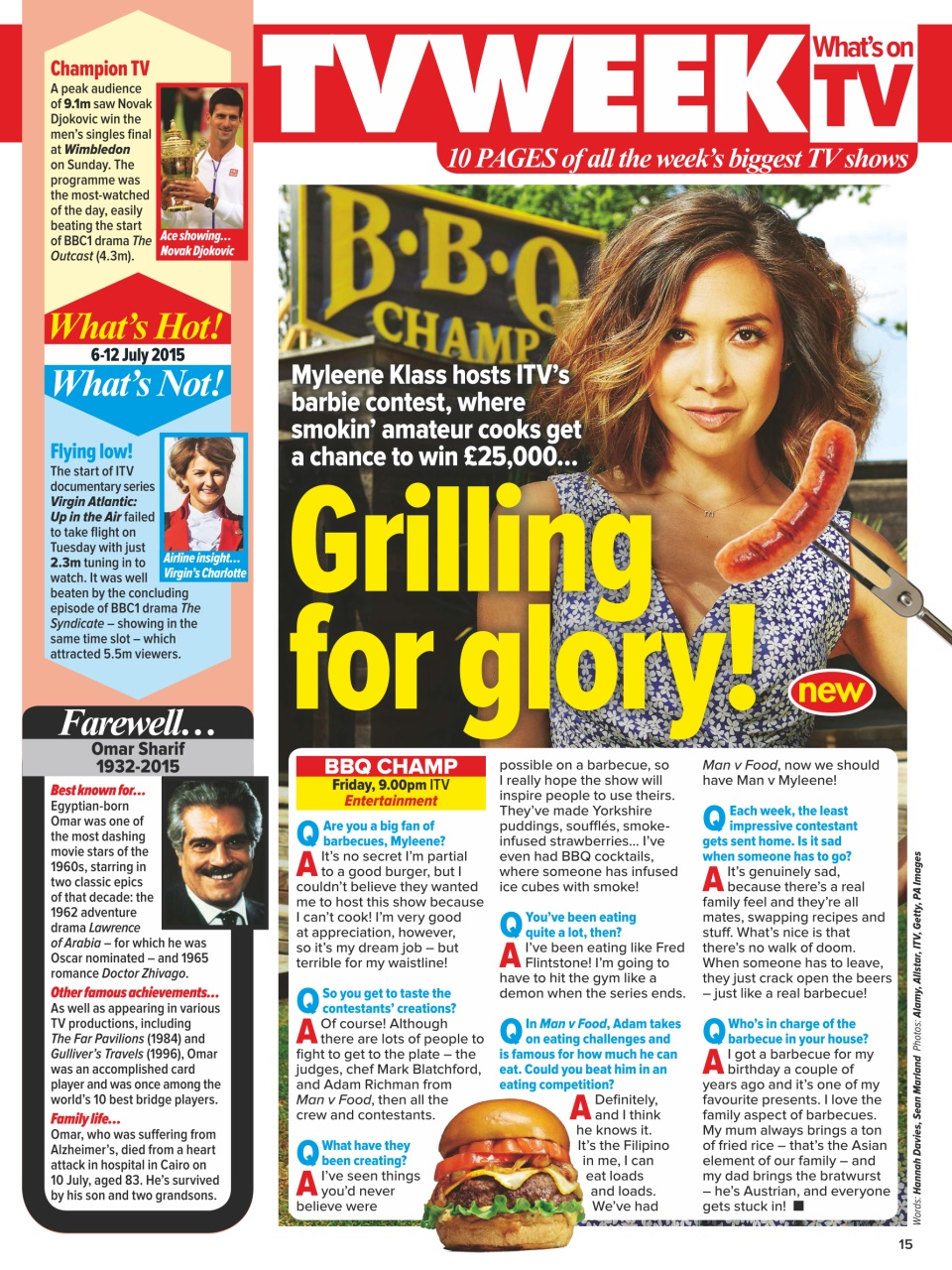 What's on TV Preview Pages