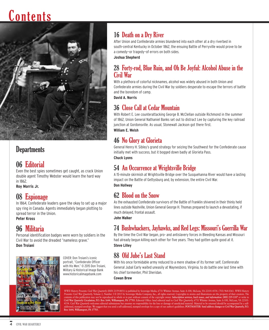 Civil War Quarterly Preview Pages
