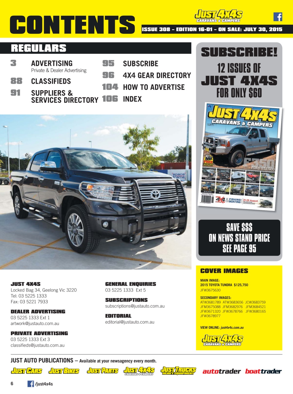 JUST 4X4S Preview Pages