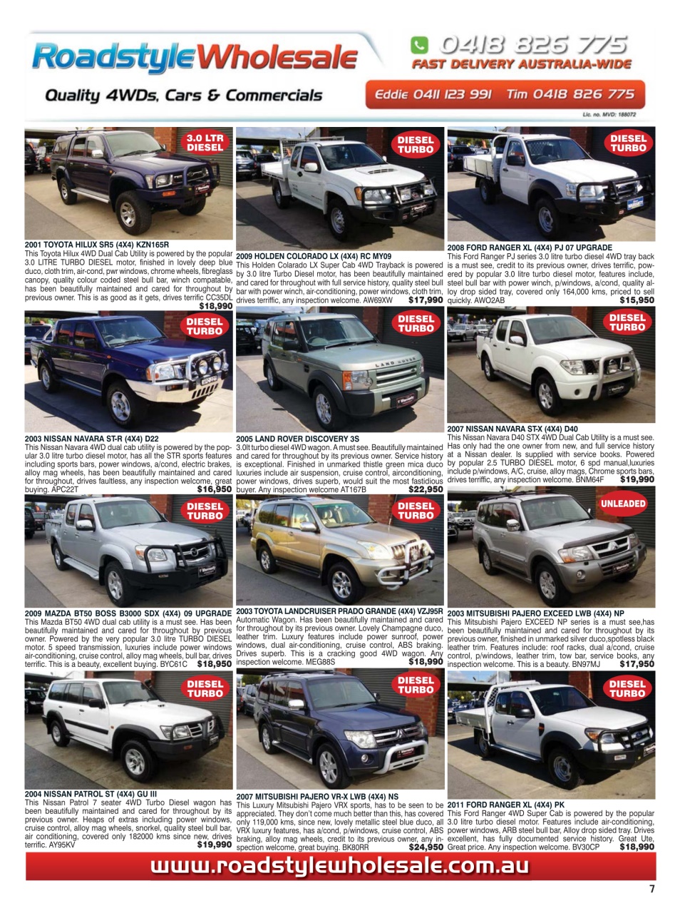 JUST 4X4S Preview Pages