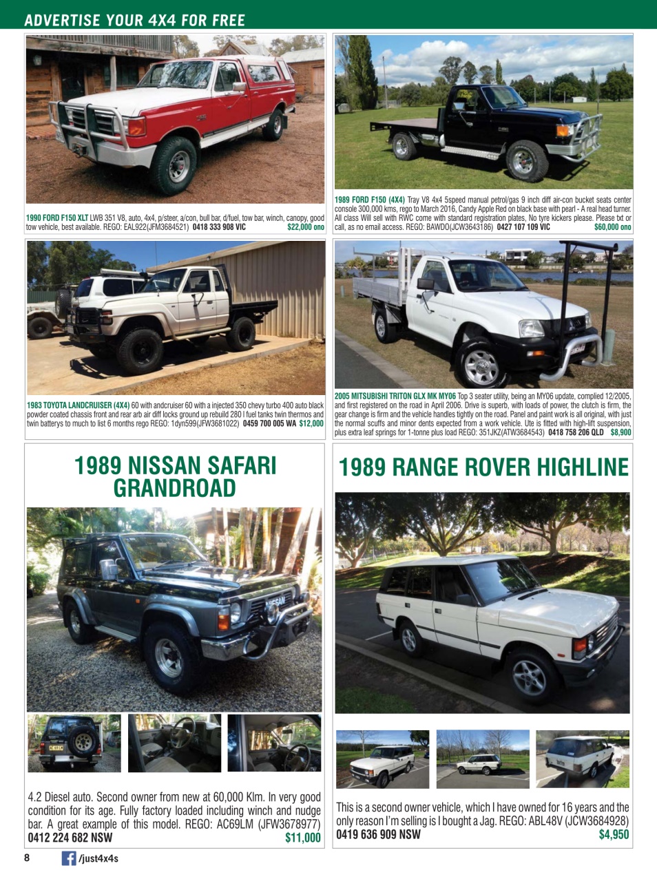 JUST 4X4S Preview Pages