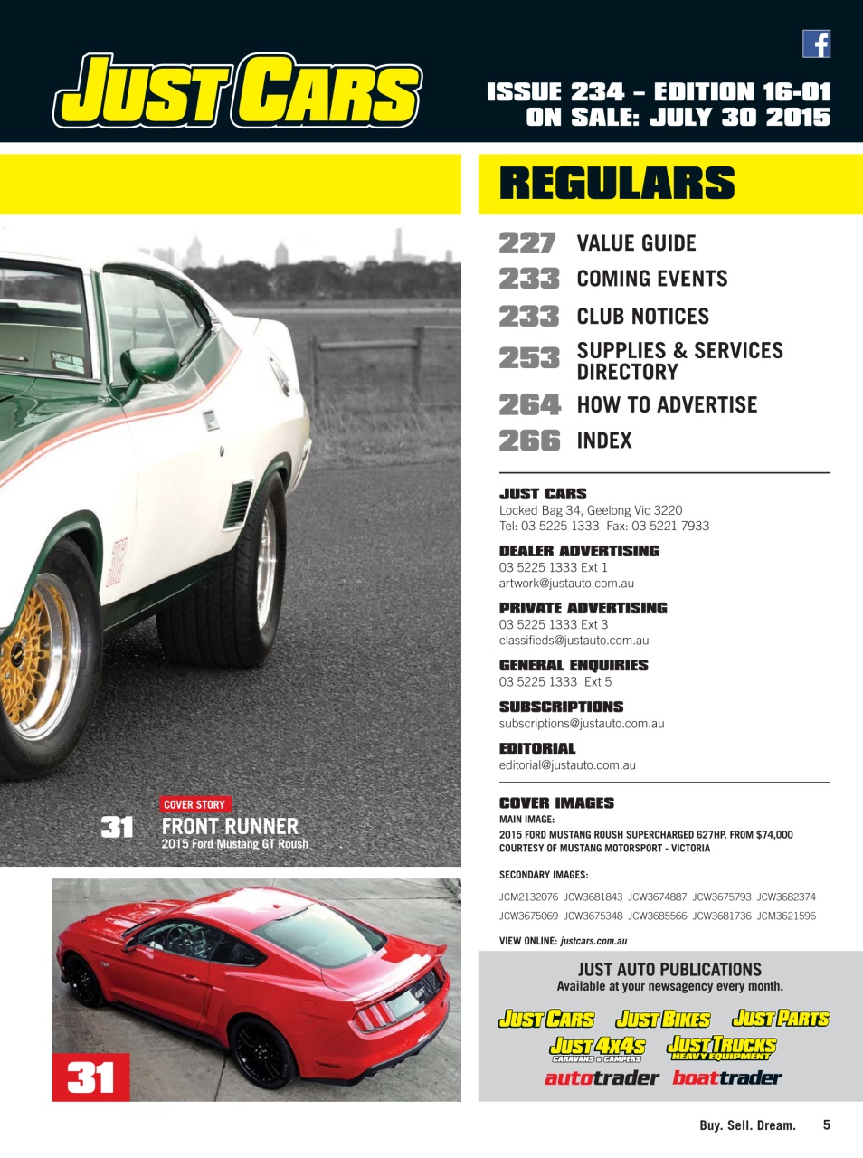 JUST CARS Preview Pages
